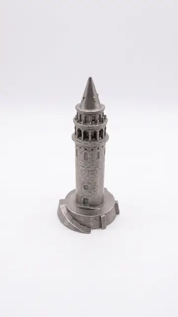 Galata Kulesi Minyatürü - Paslanmaz Çelik İstanbul Hatırası 6