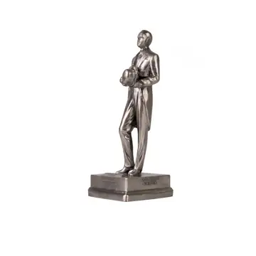 Ataturk Statuette in Stainless Steel, Handcast Desk Sculpture 1