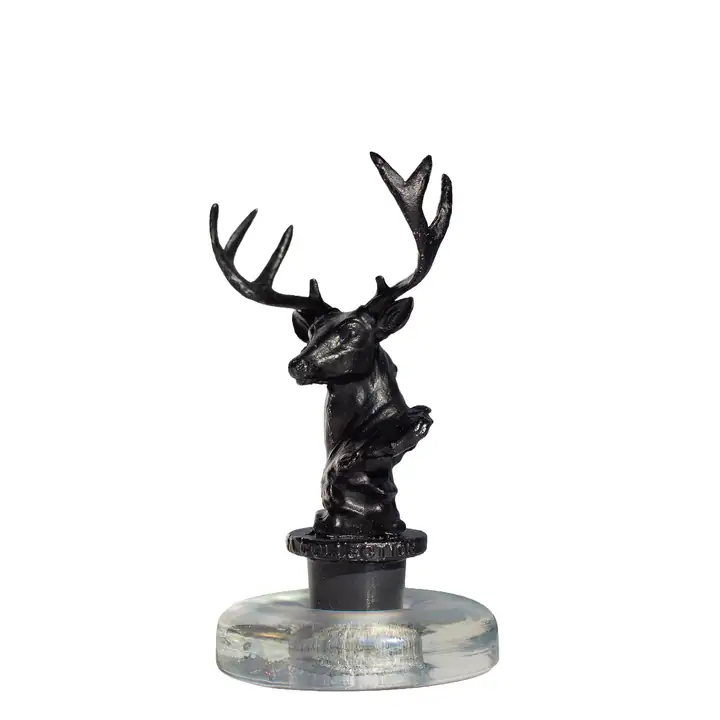 Deer Figured Bottle Stopper with Custom Glass Stand