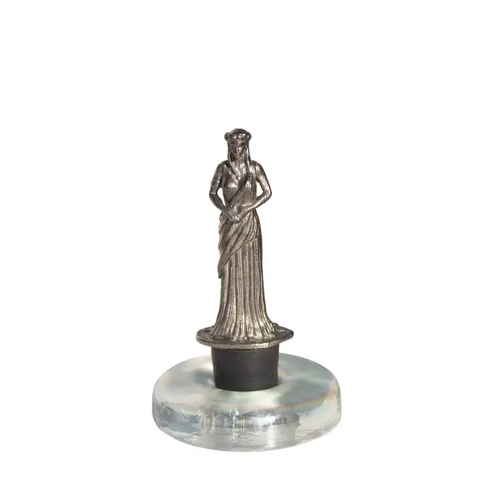 Hera Figured Bottle Stopper with Custom Glass Stand