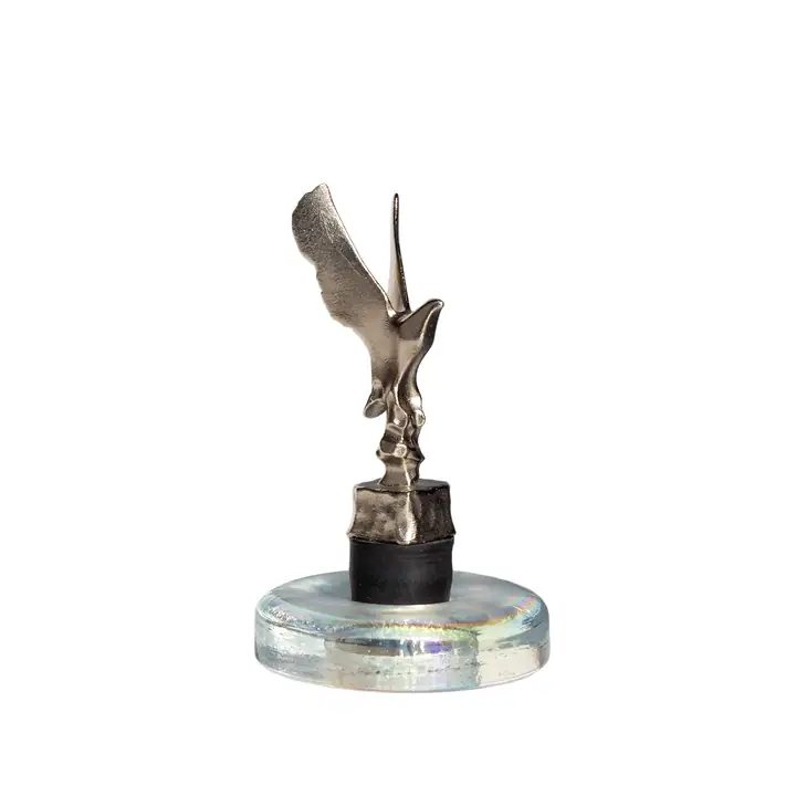 Abstract Eagle Bottle Stopper with Custom Glass Stand